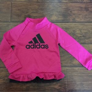 Adorable Girls Pink Adidas Top
